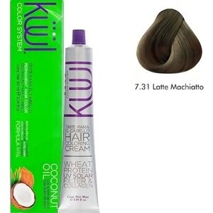 Kuul Hair Coloring Cream 7.31 Latte Macchiato - Brown Shade